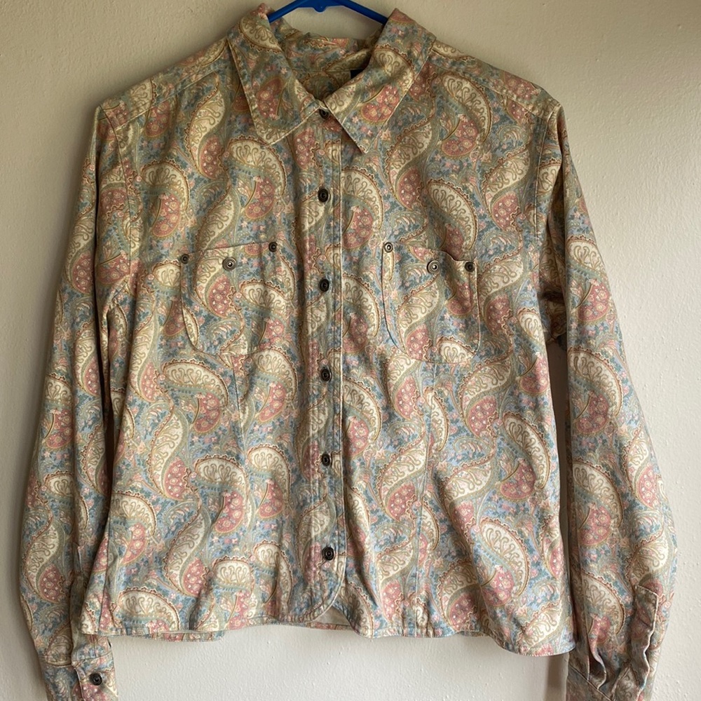 Vintage Paisley Ranch Wear Shirt